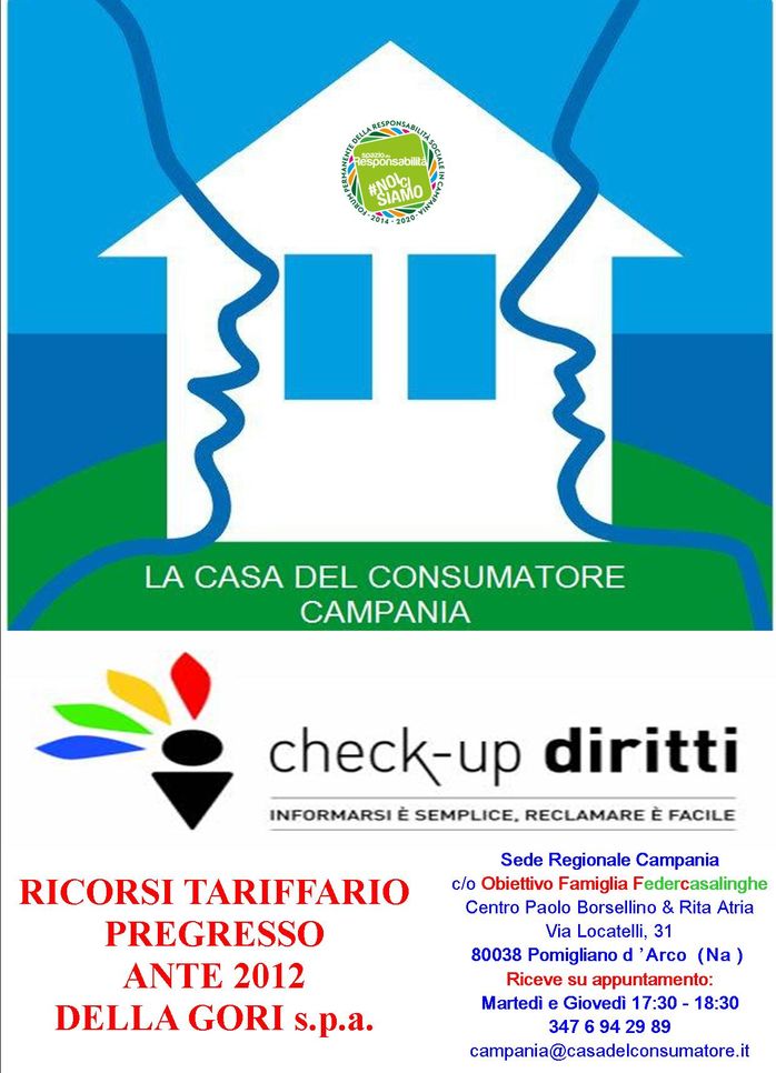 Locandina Casa del Consumatore Campania chek up di...